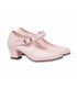 Womens/Girls Flamenco Dance Shoes Mary Jane Style 302 Pink, by Angelitos