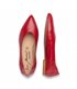 Flexible Women's Ballerina Flats in Soft Nappa Leather, Leather and Gel Insole 1480 Red, by Eva Mañas