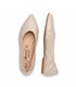 Flexible Women's Ballerina Flats in Soft Nappa Leather, Leather and Gel Insole 1480 Beige, by Eva Mañas