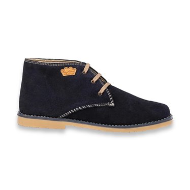 Womens Suede Safari Boots Tex Nature and Gel Insole 1600 Navy, by Eva Mañas