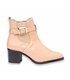 Womens Soft Nappa Leather Chelsea Ankle Boots with Buckle Leather and Gel Insole 1301 Nude, by Eva Mañas