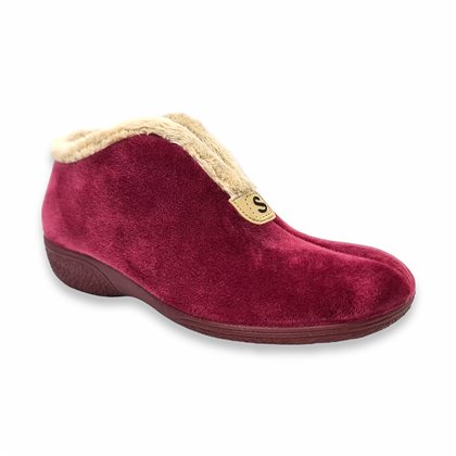 Suapel Women's Booty-Like Home Slippers Warm and Non-Slip 886 Burgundy, by Berevëre
