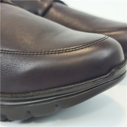 Zapatos Cómodos Hombre Piel Napa Piso Ultraligero Y Plantilla Extraible 1676 Marrón, de Becool