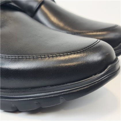 Zapatos Cómodos Hombre Piel Napa Piso Ultraligero Y Plantilla Extraible 1676 Negro, de Becool