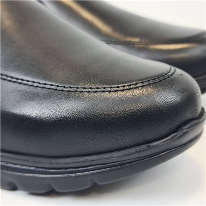 Zapatos Cómodos Hombre Piel Napa Piso Ultraligero Y Plantilla Extraible 1671 Negro, de Becool