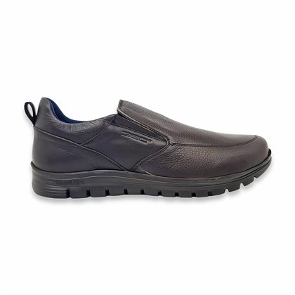 Men's Nappa Leather Comfort Shoes Ultralight Sole and Removable Insole 1671 Brown, by BeCool