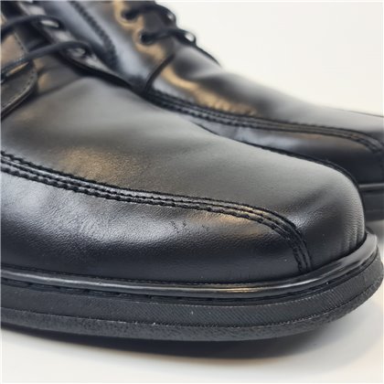 Zapatos Para Diabeticos Hombre Piel Napa Cordones Suela Antideslizante Y Plantilla Extraible 6987 Negro, de Primocx