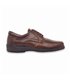 Men's Diabetic Shoes Nappa Leather Lace-Up Non-Slip Sole and Removable Insole 6987 Brown, by Primocx
