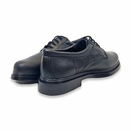 Zapatos Comodos Hombre Piel Blanda Cordones 541 Negro, de Blando´s