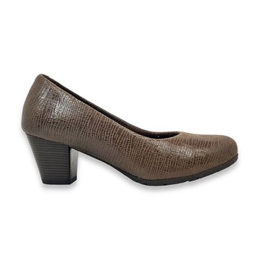Womens Comfort Lycra Pumps Removable Insole 7930 Taupe, by TuPié