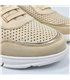 Womens Wide Fit Leather Sneakers Removable Insole and Ellastic Laces 38600 Make-Up, By TuPié