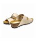 Sandalias Bio Cuña Baja Mujer Piel Plantilla Acolchada 701BLU Arena, de Blusandal