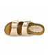Sandalias Bio Cuña Baja Mujer Piel Plantilla Acolchada 701BLU Arena, de Blusandal