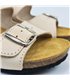 Sandalias Bio Cuña Baja Mujer Piel Plantilla Acolchada 701BLU Arena, de Blusandal