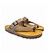 Sandalias Esclava Bio Hombre Piel Plantilla Acolchada Corcho Y Piel 72602 Taupe, de Casual
