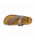 Sandalias Esclava Bio Hombre Piel Plantilla Acolchada Corcho Y Piel 72602 Taupe, de Casual
