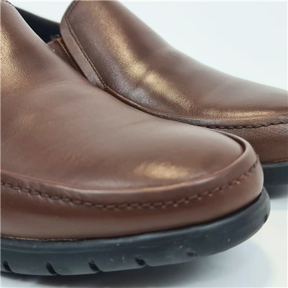 Man Leather Loafers 074 Brandy, By Comodo Sport