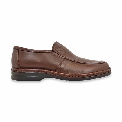 Man Leather Loafers 6076 Mahogany, By Comodo Sport