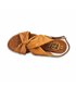 Womens Leather Low Wedged Sandals Padded Insole 921 Leather, by Blusandal