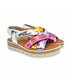 Womens Low Wedged Sandals Antimicrobial Padded Insole 12302 Multicolor, by BluSandal