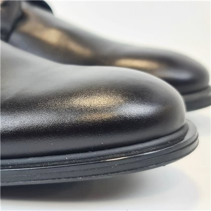 Zapatos Derby Hombre Piel Talla Grande Piso Goma 14027 Negro, de Dj Santa