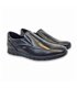 Men's Leather Slip-on Shoes Big Sizes Available Rubber Sole 13361 Black, by DJ Santa