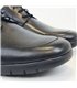 Men's Leather Lace-Up Shoes Big Sizes Available Rubber Sole 12492 Black, by DJ Santa