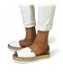 Woman Leather Menorcan Sandals Esparto Sole 9201 White, by C. Ortuño