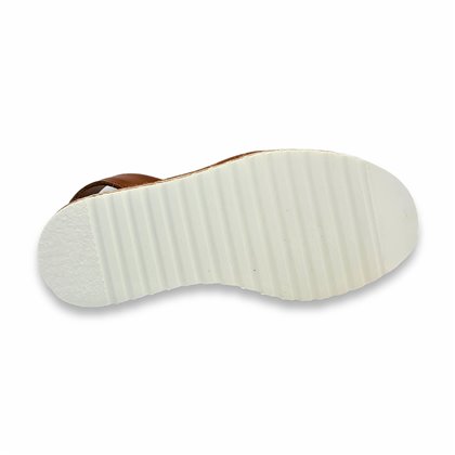 Woman Leather Menorcan Sandals Esparto Sole 9201 White, by C. Ortuño