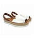 Woman Leather Menorcan Sandals Esparto Sole 9201 White, by C. Ortuño