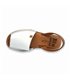 Woman Leather Menorcan Sandals Esparto Sole 9201 White, by C. Ortuño