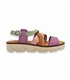 Womens Low Wedge Sandals with Padded Insole 24106 Multicolour, by Blusandal