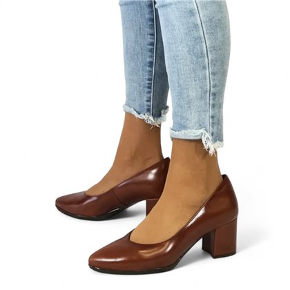 Zapatos De Salon Tacón Medio Mujer Piel  Dayer21 Cuero, de Desireé