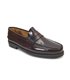 Mens Leather Beefroll Penny Loafers Rubber Sole 1300 Burgundy, by Latino