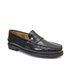 Mens Leather Beefroll Penny Loafers Rubber Sole 1300 Black, by Latino