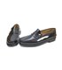 Mens Leather Beefroll Penny Loafers Rubber Sole 1300 Black, by Latino