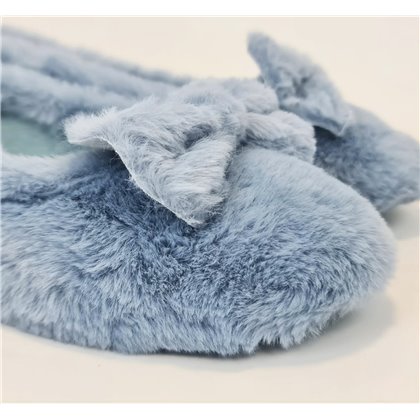 Womens Closed Suapel House Slippers Bow Non-Slip Sole 4360 Sky Blue, by TuPié