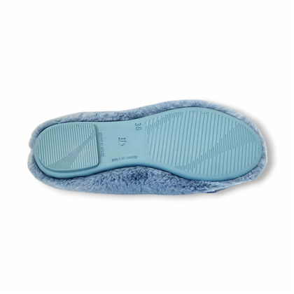 Zapatillas Casa Cerradas Mujer Suapel Lacito Suela Antideslizante 4360 Celeste, de Tupié