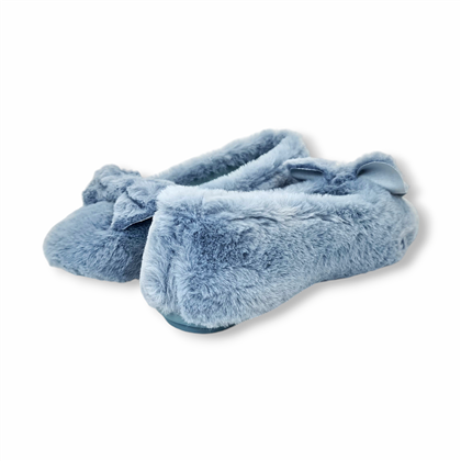 Zapatillas Casa Cerradas Mujer Suapel Lacito Suela Antideslizante 4360 Celeste, de Tupié