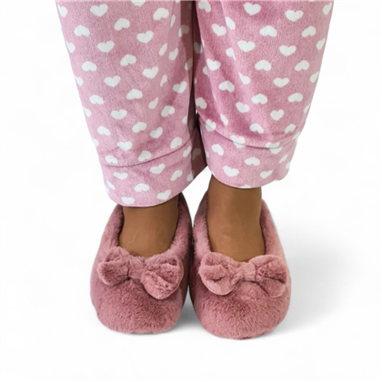 Zapatillas Casa Cerradas Mujer Suapel Lacito Suela Antideslizante 4360 Rosa, de Tupié
