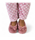 Zapatillas Casa Cerradas Mujer Suapel Lacito Suela Antideslizante 4360 Rosa, de Tupié