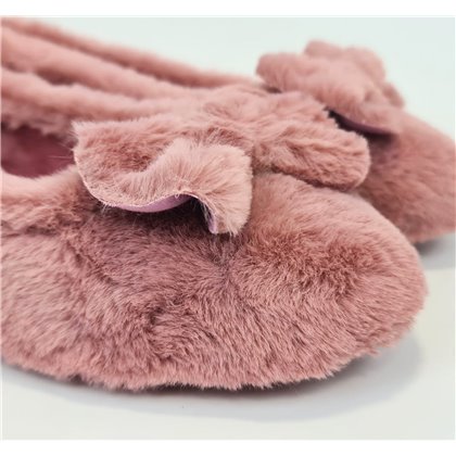 Zapatillas Casa Cerradas Mujer Suapel Lacito Suela Antideslizante 4360 Rosa, de Tupié