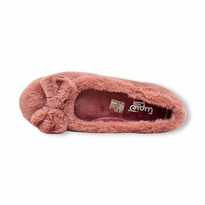 Zapatillas Casa Cerradas Mujer Suapel Lacito Suela Antideslizante 4360 Rosa, de Tupié