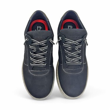 Mens Leather Casual Sneakers Ellastic Laces Ultralight Sole Removable Insole 1064 Black, by Éxodo