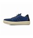 Mens Leather Casual Sneakers Ellastic Laces Ultralight Sole Removable Insole 1064 Blue, by Éxodo