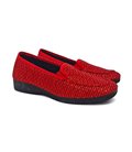 Mocasines Confort Mujer Plantilla Extraíble Suela Antideslizante 805TPH Rojo, de Tupié