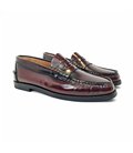 Womens Florentik Leather Penny Loafers Rubber Sole 210 Burgundy, by Digo Digo