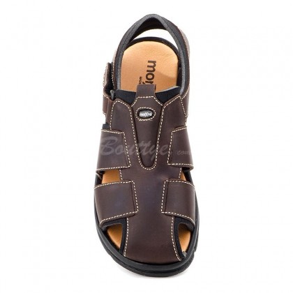 Bio skin, Morxiva man sandals. Plant anatomy. Breathable lining. Adjustment with straps and velcro.