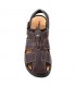 Bio skin, Morxiva man sandals. Plant anatomy. Breathable lining. Adjustment with straps and velcro.