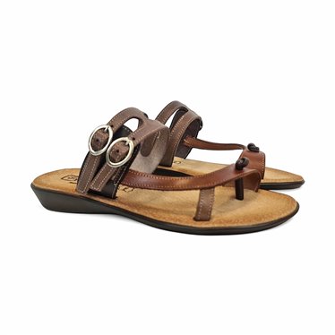 Sandalias Esclavas Cuña Baja Mujer Piel Ultraligera Plantilla Acolchada 2005 Multicuero, de Digo Digo